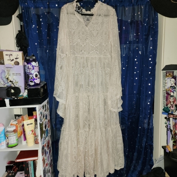 FOUND! 2X! Finally and Right here on Poshmark!  Killstar Hecate lace Maxi dress - Picture 2 of 3